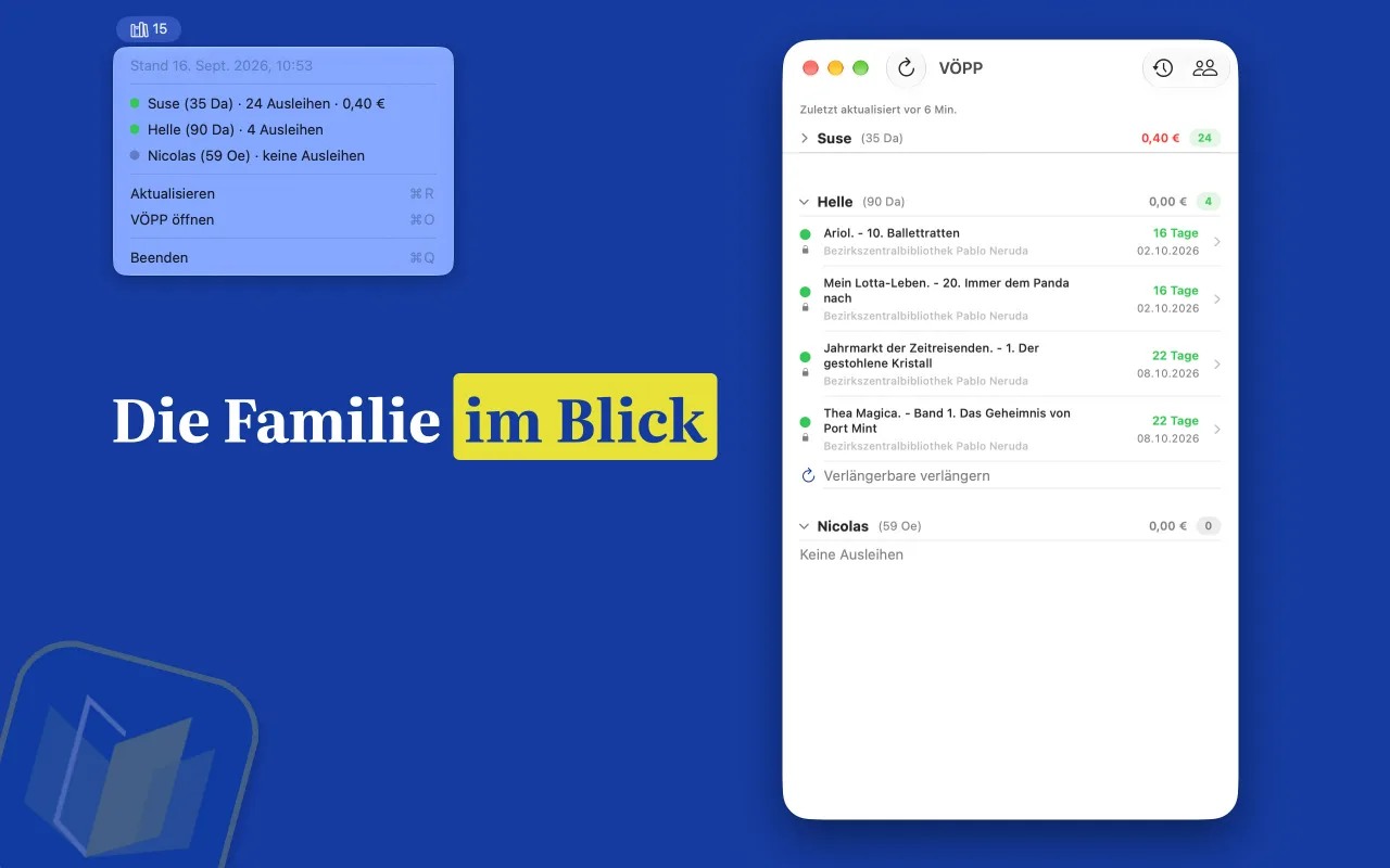VÖPP am Mac: die Familie im Blick